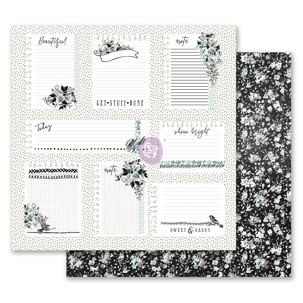 Little Notes - Flirty Fleu, 12"x12", dubbelsidigt, Primamarketing
