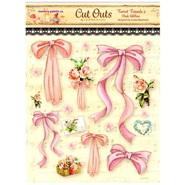 Pink Ribbon, Forest Friends 2, Cut Outs, Memory Place