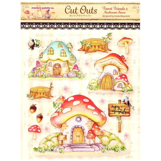 Mushroom House, Forest Friends 2, Cut Outs, Memory Place