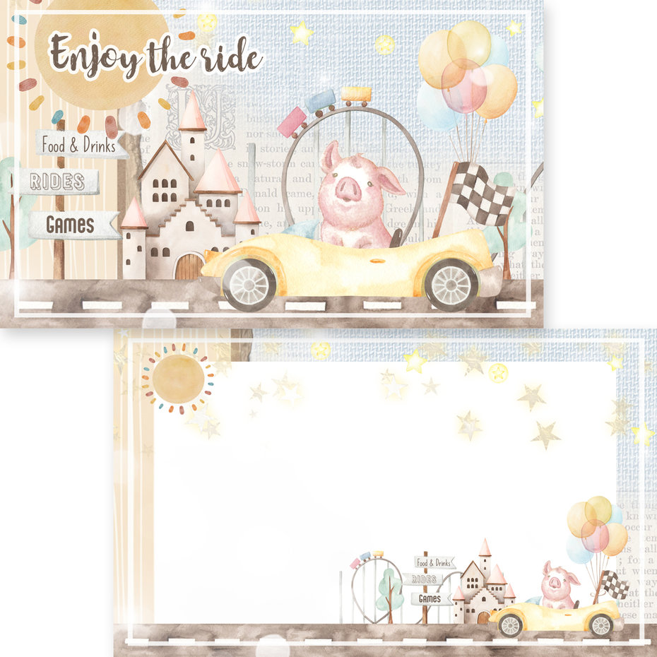 Enjoy The Ride, Journaling Cards, Memory Place  - 2