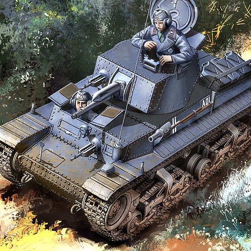 1/35 Ger. Light Tank Pz.Kpfw. 35(t) - 2