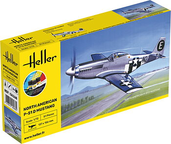 1/72 P-51 Mustang D  COMPLETE w. glue, brush and paints