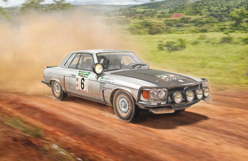 1/24 Mercedes 450 SLC Raklly Bandana 1979 Teams: Waldegård/Thorzelius, Mikkola/Hertz