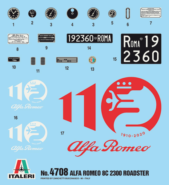 1/12 Alfa Romeo 8C 2300 "Roadster" 100th Anniv. - 2