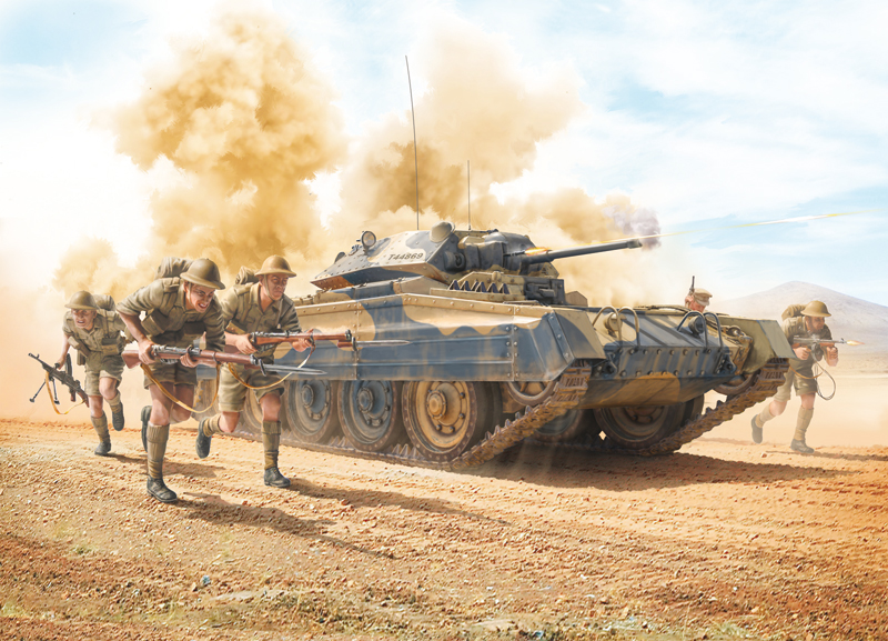 1/35 Crusader Mk.I w/N.A.Infantry