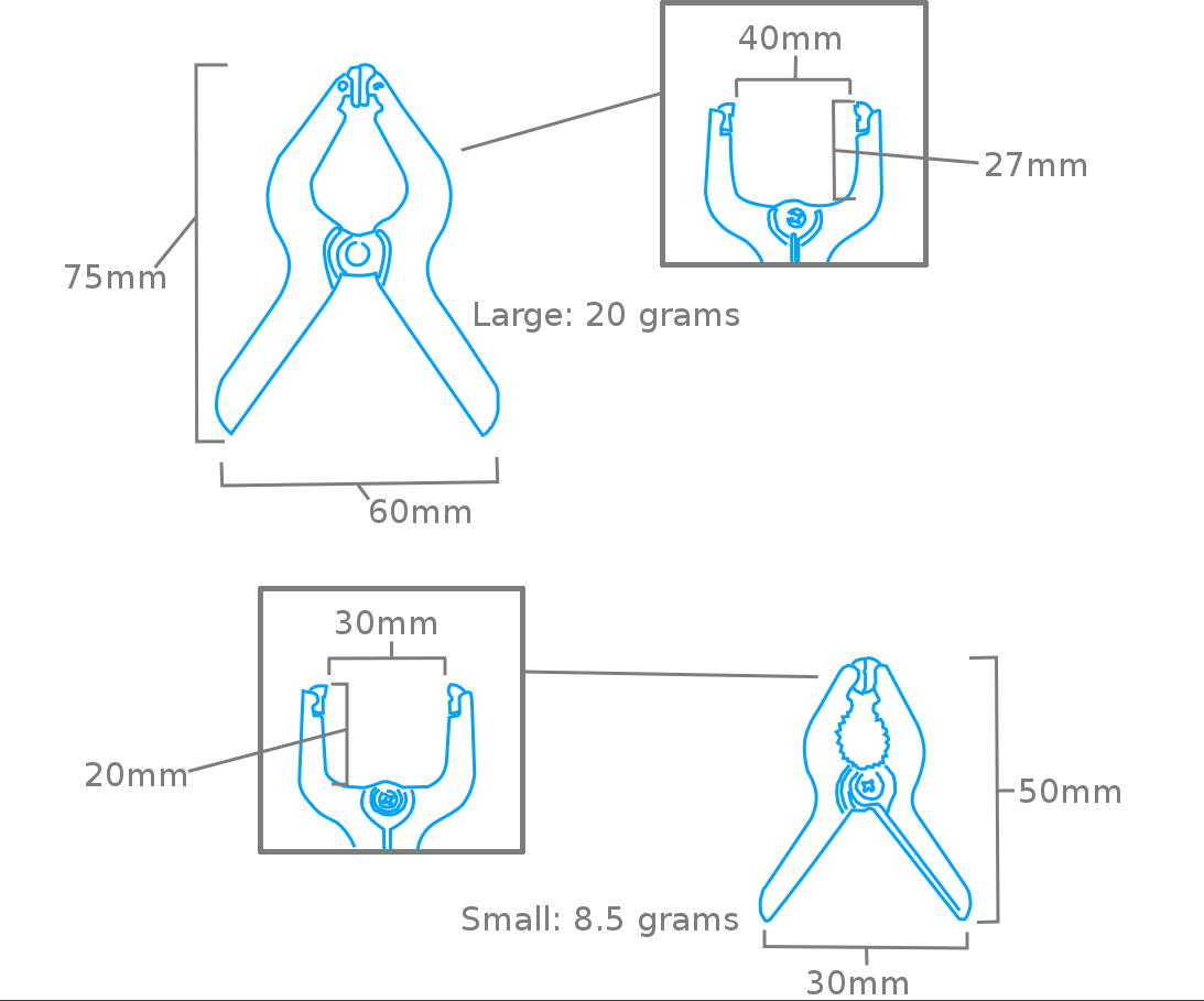 9 Pce Nylon Grip Clamps Set - 2