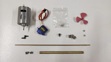 1/10  RC set for Kübra (motor, coupling, servo,axle, bushes, 3d propeller, axle pipe)