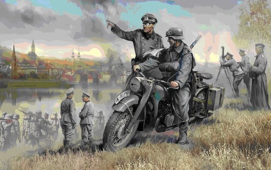 1/35 Ger. single Motorcycle R12