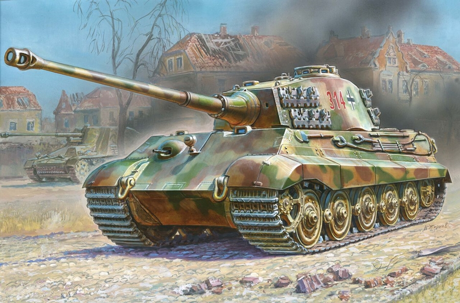 1/72 King Tiger Henschel - NO GLUE