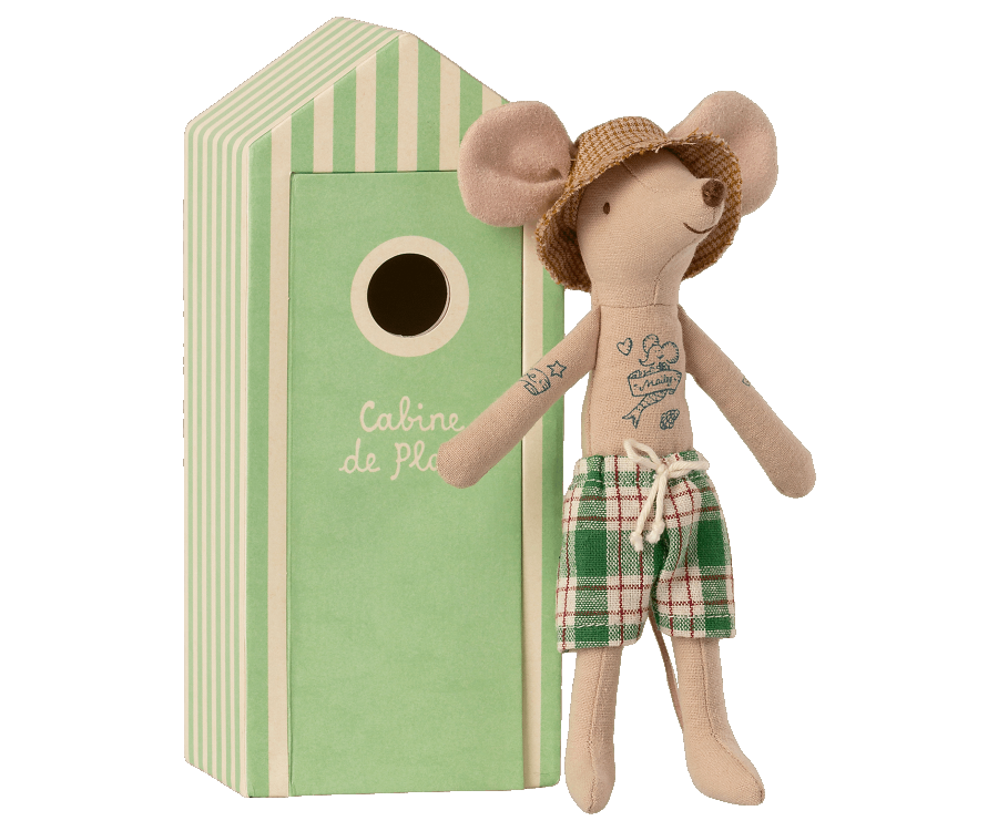 MAILEG PAPPA MOUSE IN BEACHHOUSE - 3