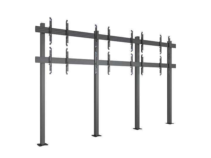 M Pro Series Floormount Column 4x2 MBFM4x2U 270 Micro Adjustable