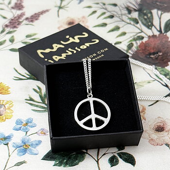 Halsband - silver - PEACE 