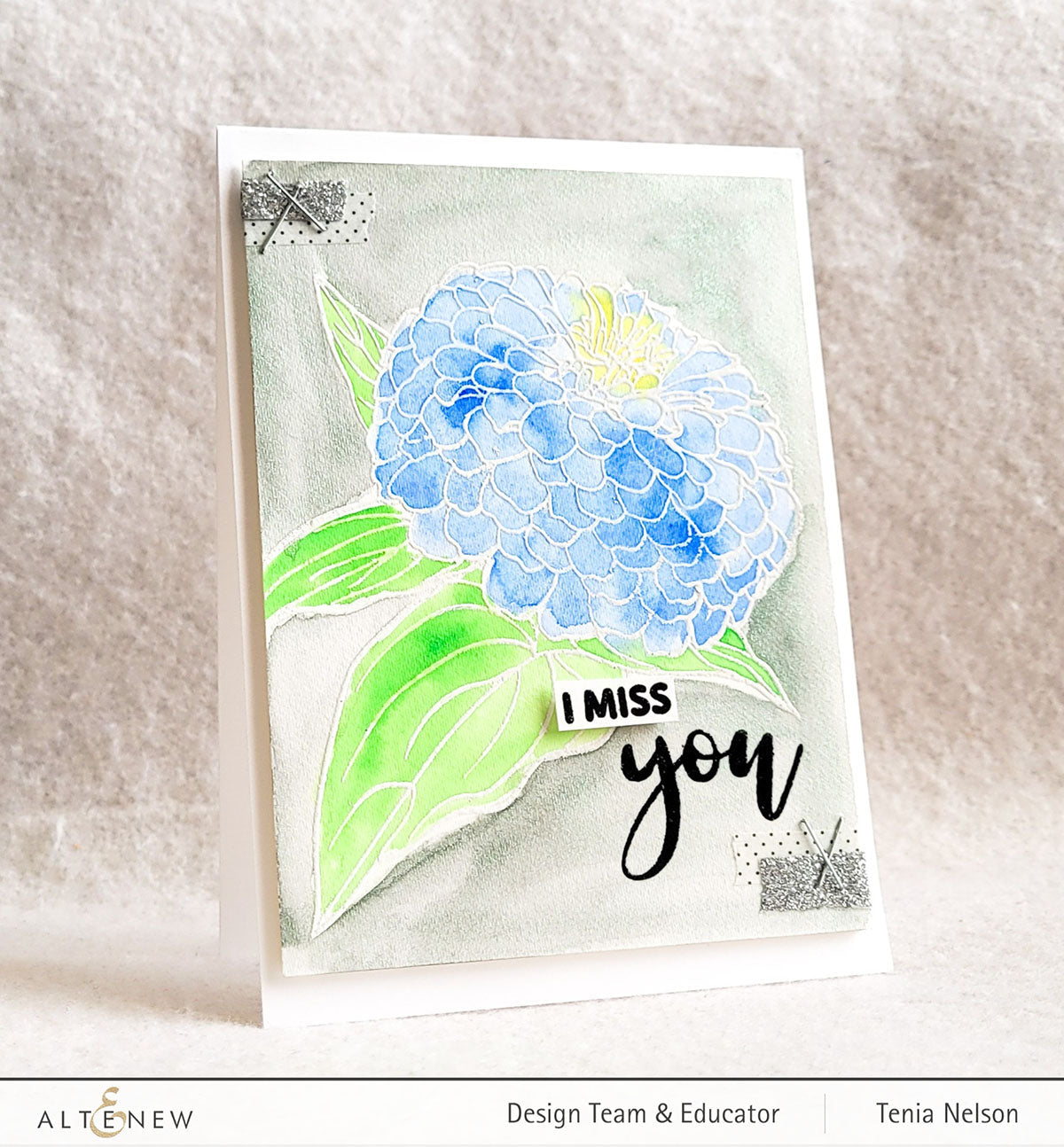ALTENEW -Paint-A-Flower: Zinnia Magellan Rose Outline Stamp Set - 11