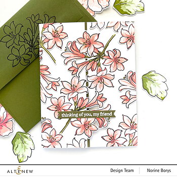ALTENEW -Build-A-Flower: Belladonna Lily Layering Stamp & Die Set