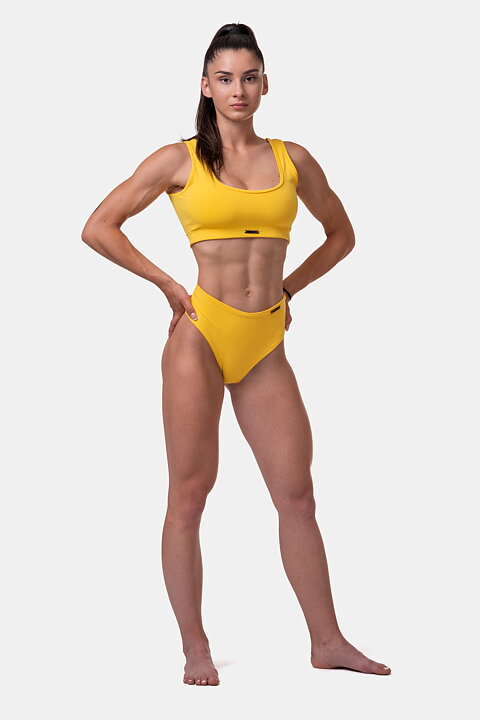 Miami Sporty Bikini Top, yellow