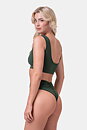Miami Sporty Bikini Top, dark green