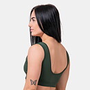 Miami Sporty Bikini Top, dark green