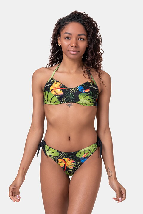 Earth Powered Bikini Top, jungle green