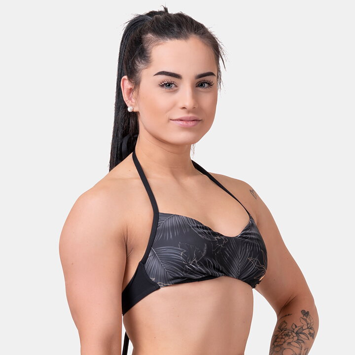 Earth Powered Bikini Top, volcanic black