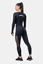 High Waist Mesh Tights, black