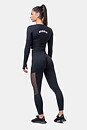 High Waist Mesh Tights, black