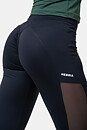 High Waist Mesh Tights, black