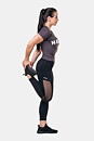 High Waist Mesh Tights, black