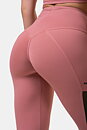 High Waist Mesh Tights, old rose