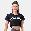 Loose Sporty Crop Top, black