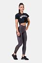 Loose Sporty Crop Top, black