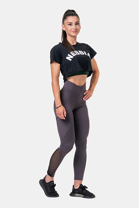 Loose Sporty Crop Top, black