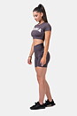 Sporty Crop Top, marron