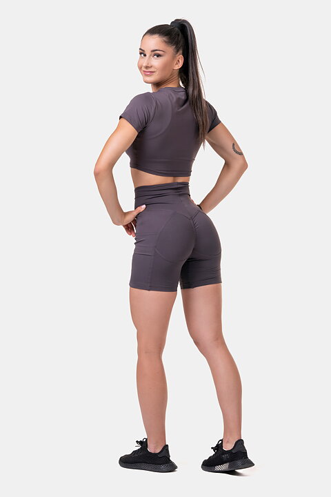 Sporty Crop Top, marron