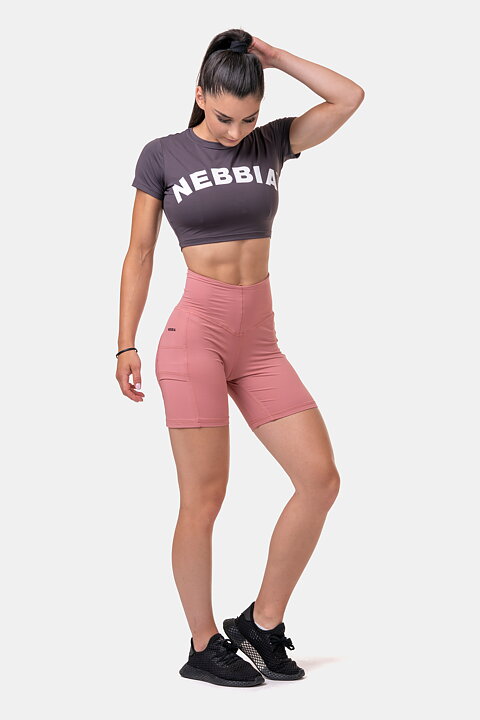 Sporty Crop Top, marron