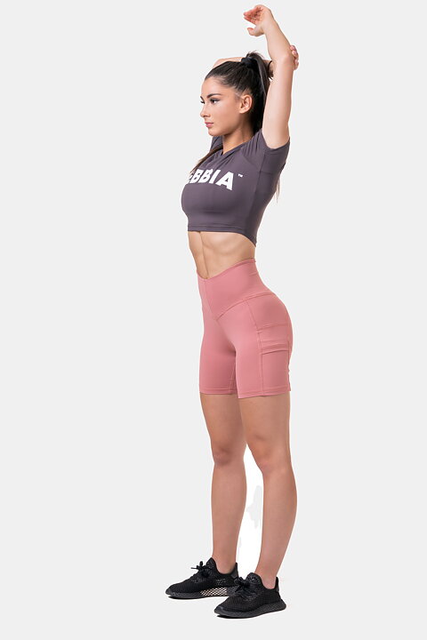 Sporty Crop Top, marron