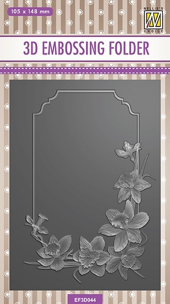 3D Embossing folders flowers: "daffodil"