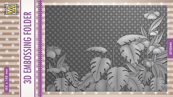 3D Embossing folders flowers: "Monstera Deliciosa"