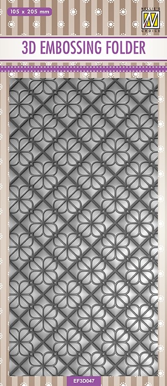 3D Embossing folders slimline "flower backgrounds"