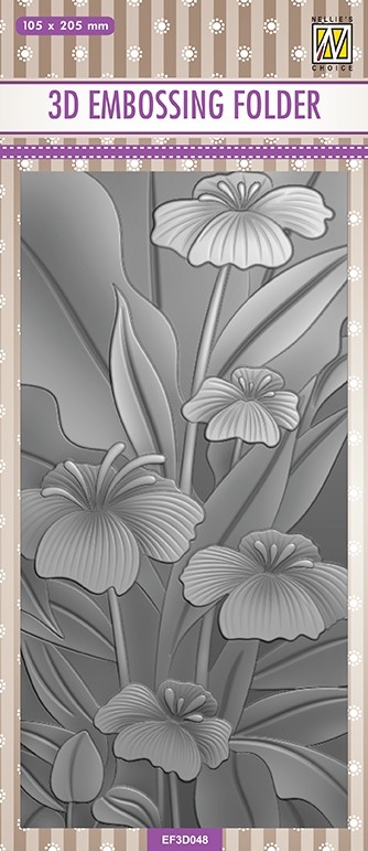 3D Embossing folders slimline "Lillies"