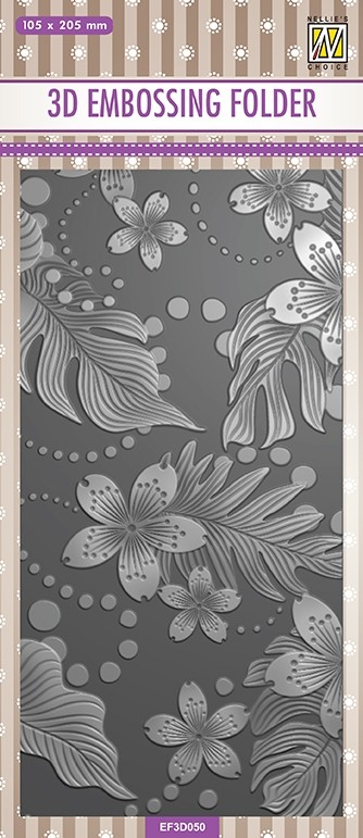 3D Embossing folders slimline "leaves & flowers"