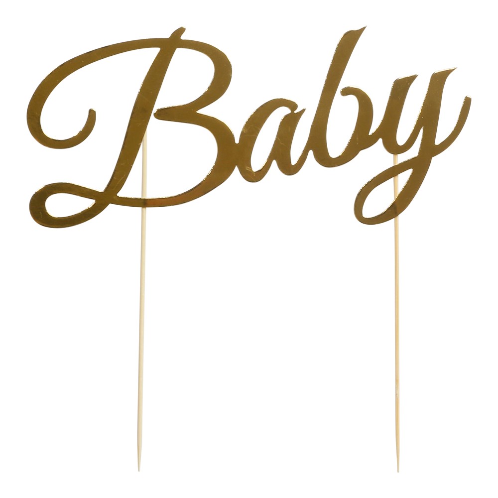 Cake Topper ''Baby'' kulta