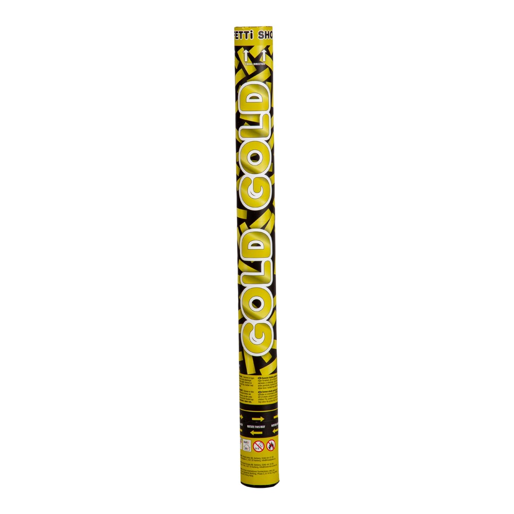 Konfetti kanon 60cm guld