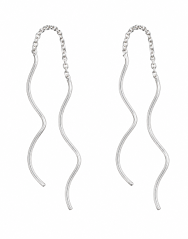 Earrings Spiral Silver Smal
