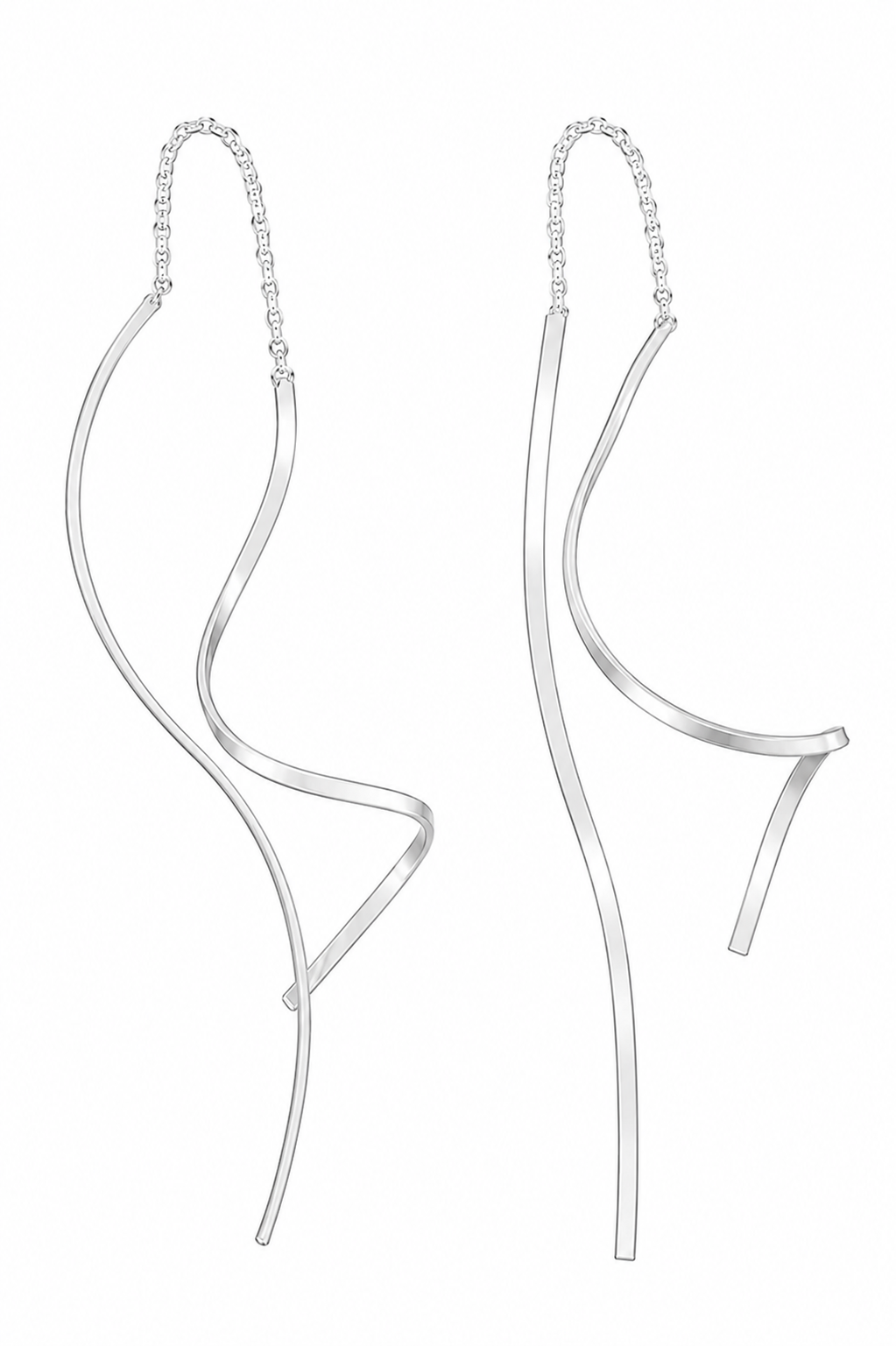 Earrings Spiral Silver 