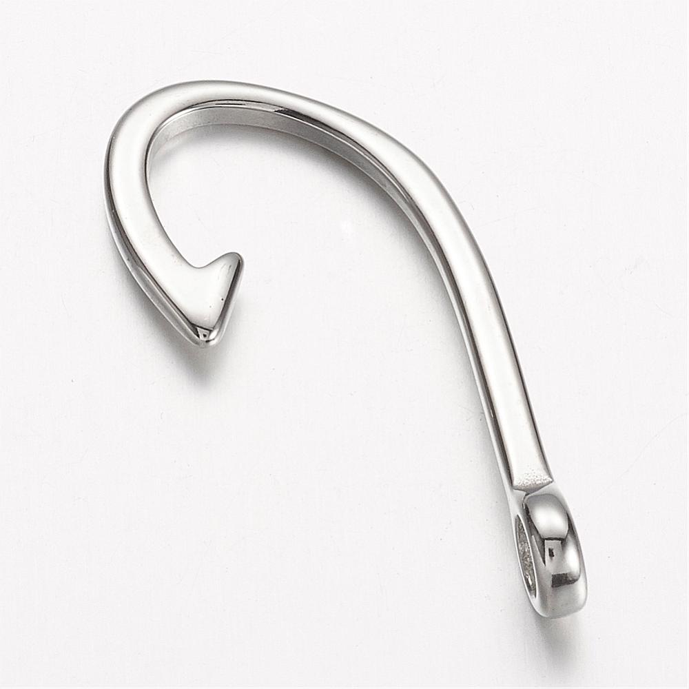 Krokberlock stor 40 mm kirurgiskt stål - 2