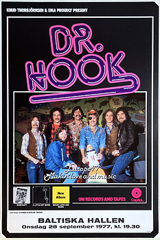 DR HOOK - Malmö 28 Sep Konsertaffisch (1977) 