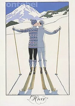 Lovers in the Snow (1925), Postcard