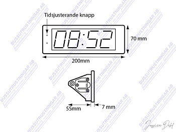 Klocka 12-24 V