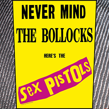 SEX PISTOLS - BACK PATCH, NEVER MIND THE BOLLOCKS YELLOW