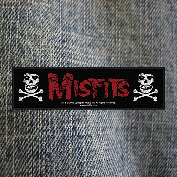 MISFITS - SUPER STRIP PATCH, CROSS BONES (LOOSE)